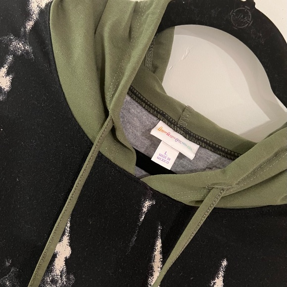 Lularoe Brittany Hooded Sleeveless Top Large - Picture 2 of 3